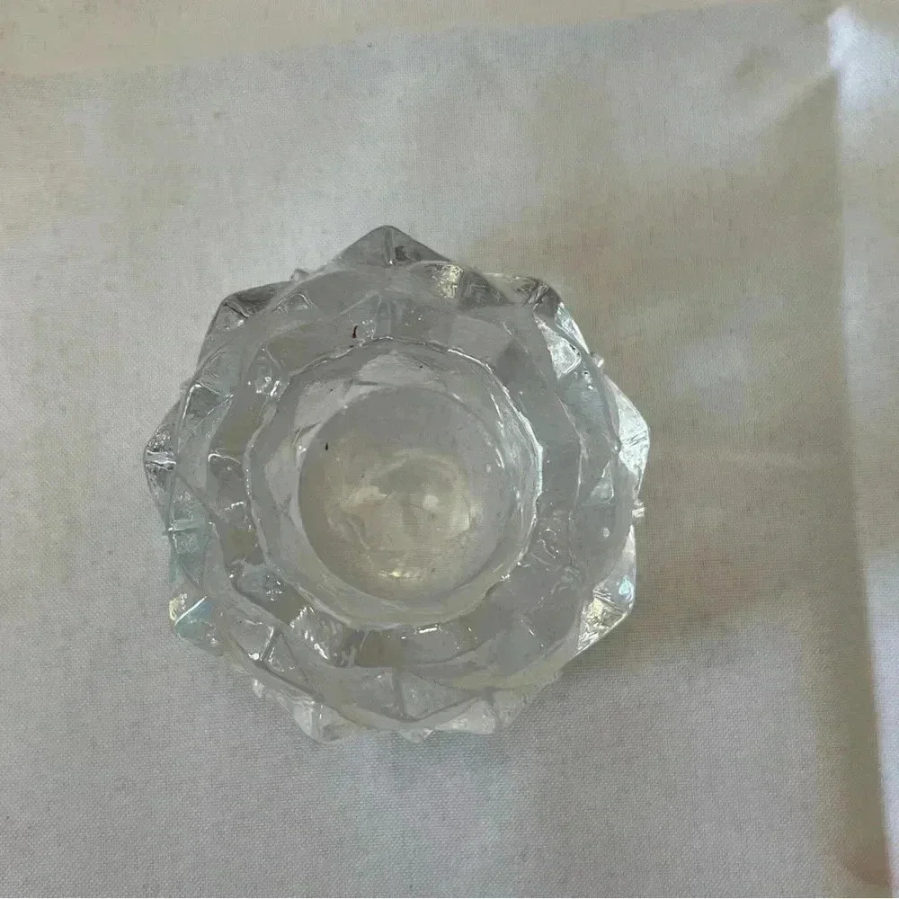 Vintage Glass Artichoke Candle Holder - Picture 3 of 4
